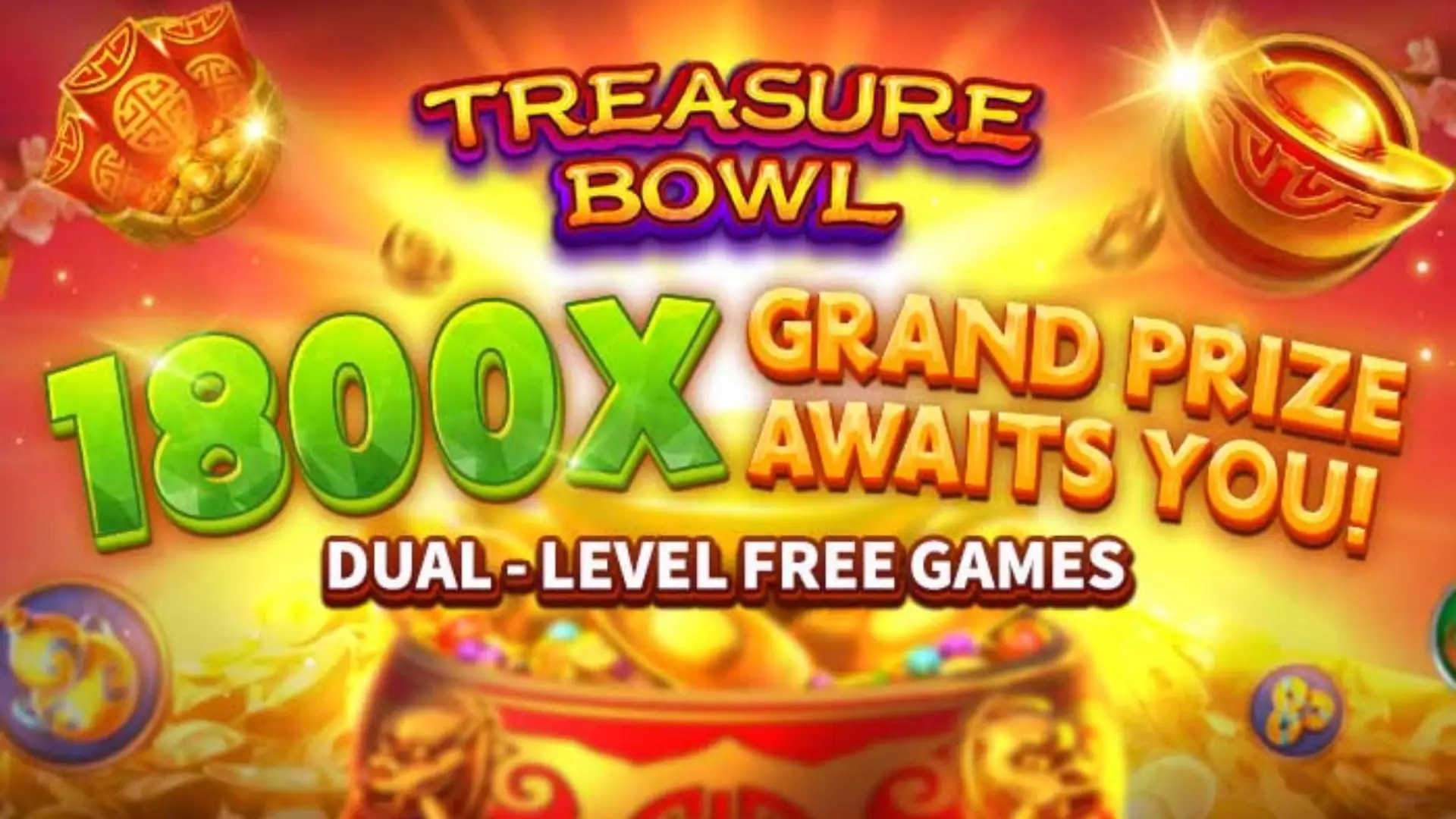 Multiplicadores Treasure Bowl tyaabb - 7777x Máximo com Tigela Dourada